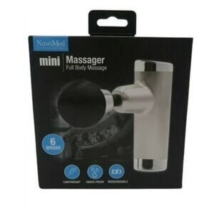 NuvoMed Handheld Mini Massager Full Body Massage Rechargeable 6 Speeds NEW
